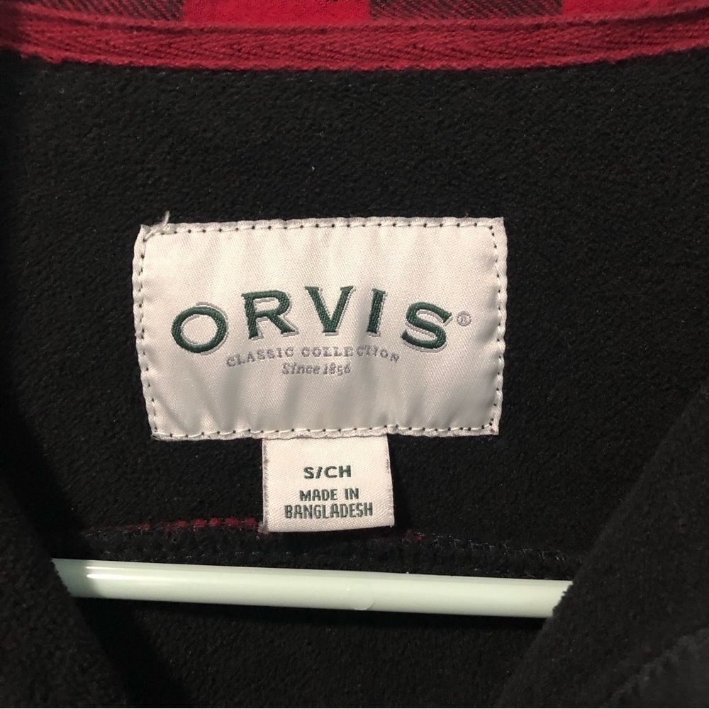 Orvis Fleece Lined Flannel Red and Black Shirt Jacket Women's Sz Small - Picture 3 of 9